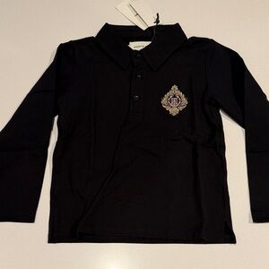 Black honor the gift Long Sleeve Kids Polo Shirt